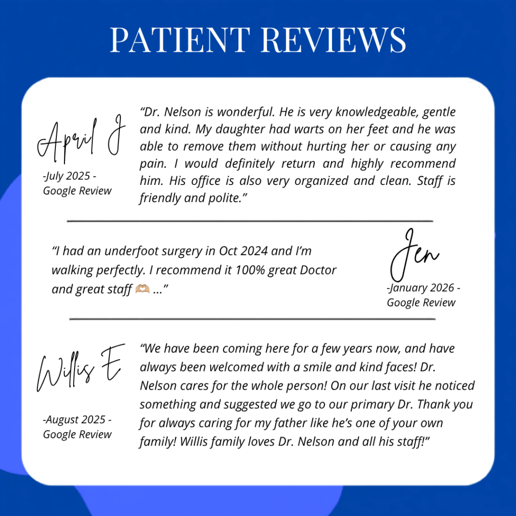 Reviews for Foot and Ankle Medical Clinic Dr. Scott Nelson podiatrist in Wylie / foot doctor Garland TX 2025 - 2026