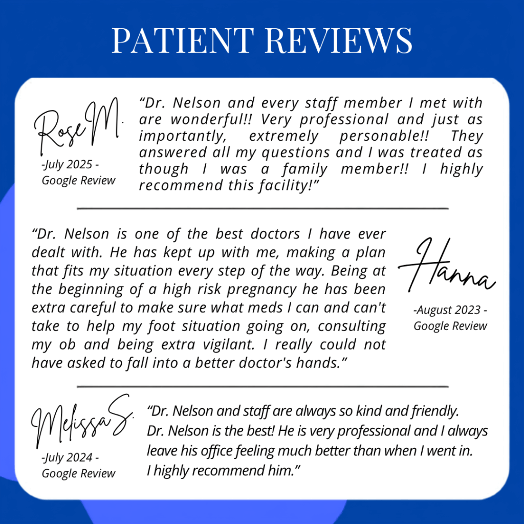 Reviews for Foot and Ankle Medical Clinic Dr. Scott Nelson podiatry in Garland TX  - Google Review 2023 - 2025