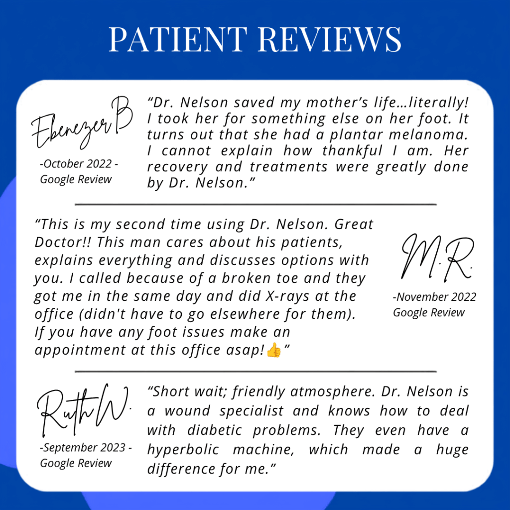 Reviews for Foot and Ankle Medical Clinic Dr. Scott Nelson top podiatrist foot doctor Garland TX  - Google Review 2022 - 2024
