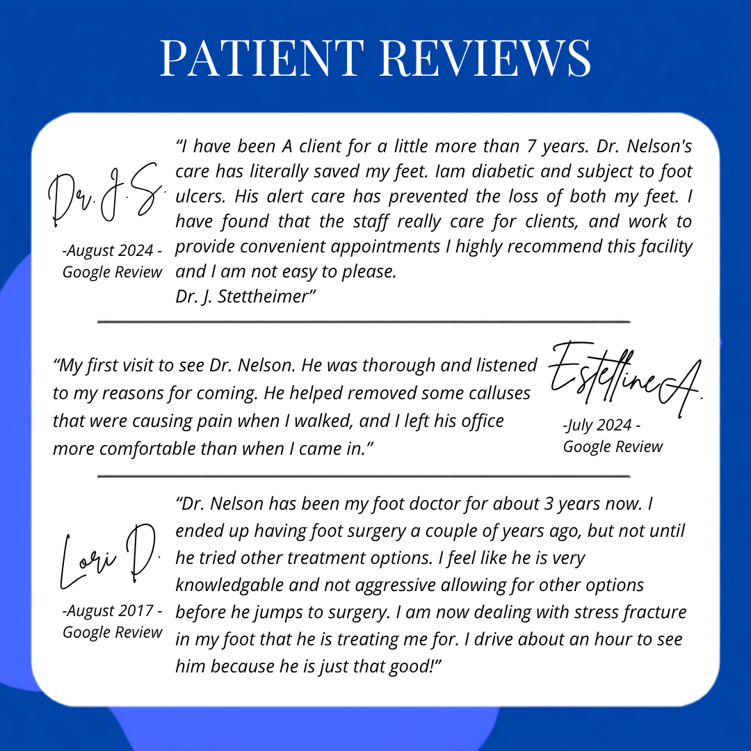 Reviews of podiatrists at Foot & Ankle Medical Clinic of Garland TX and Wylie TX