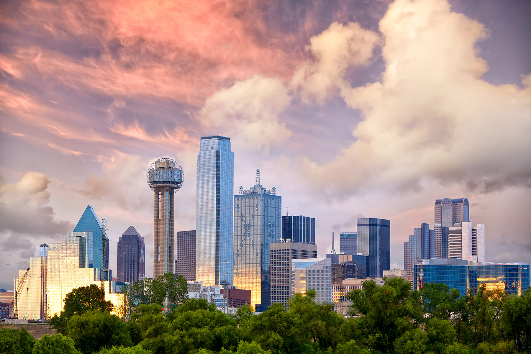 Dallas Texas City Skyline